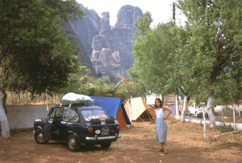camping devant les mtores